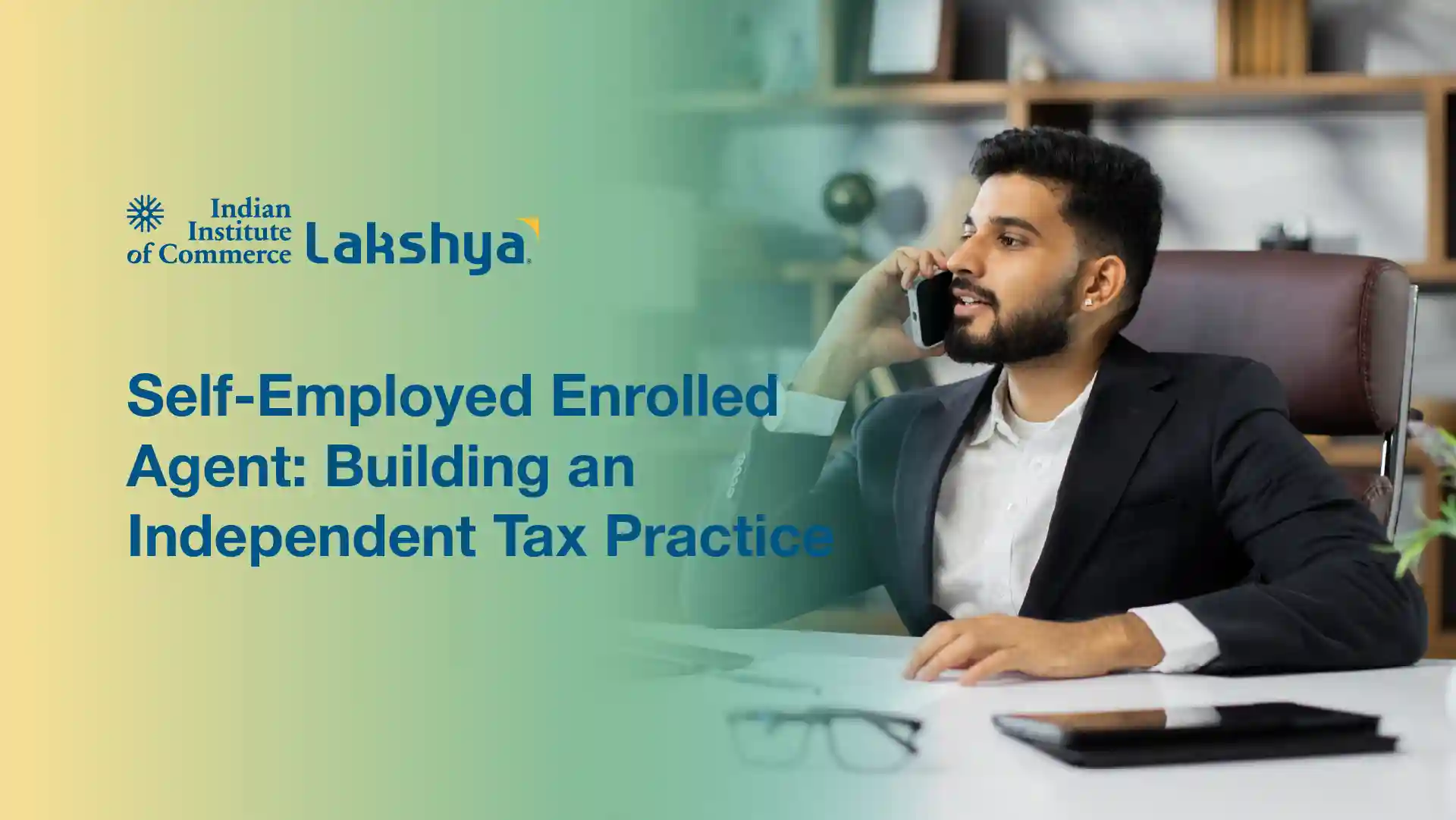 Enrolled Agent reviewing US tax returns while running an independent tax practice