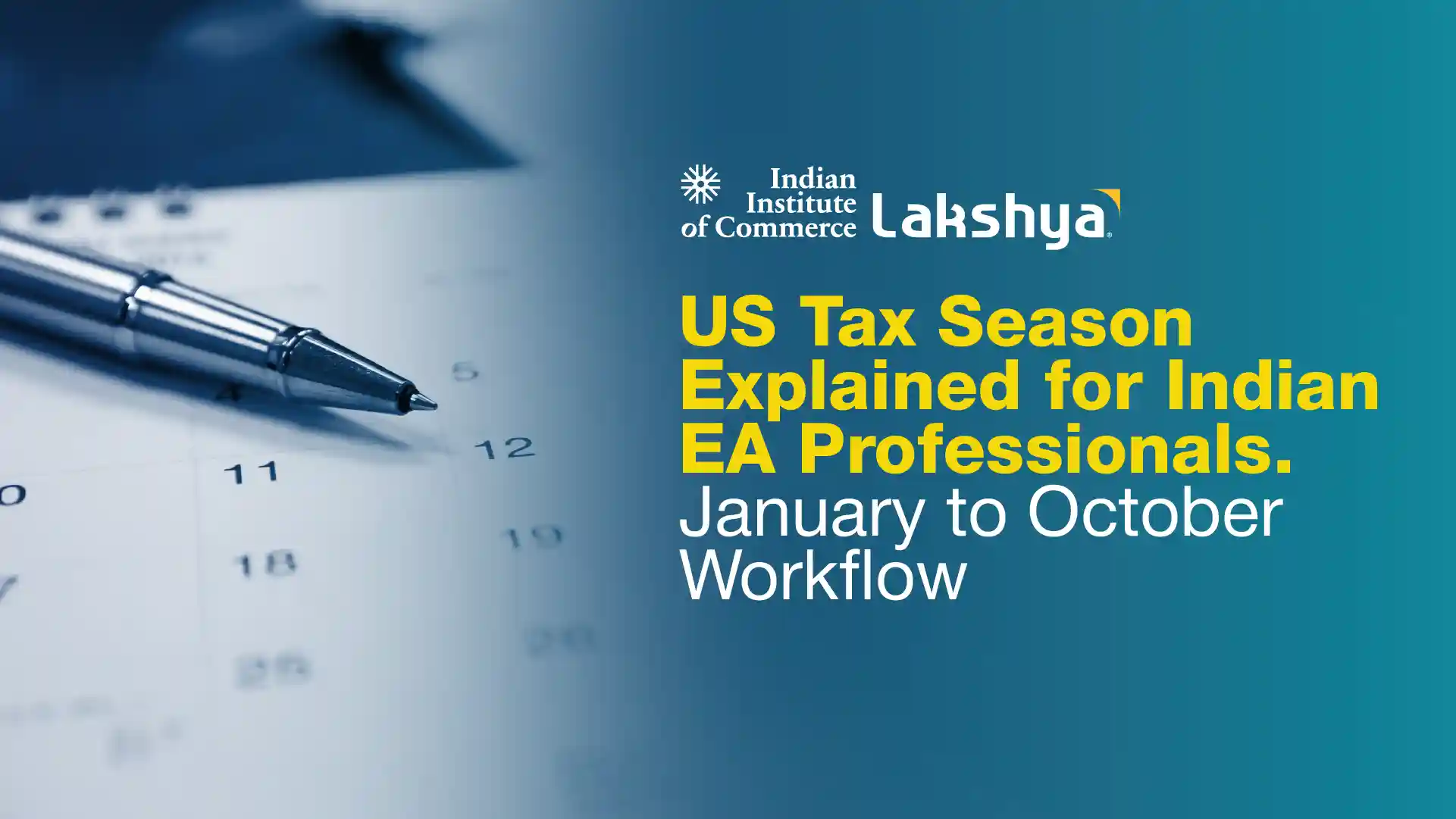 Indian EA professional reviewing the January-to-October US Tax Season workflow