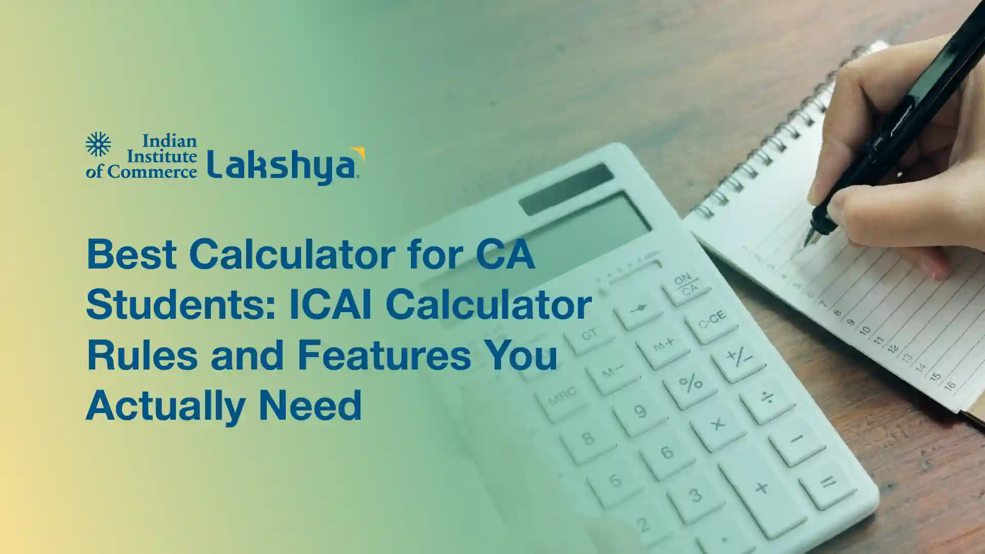 Which Calculator Is Allowed in CA Exams? ICAI Guide