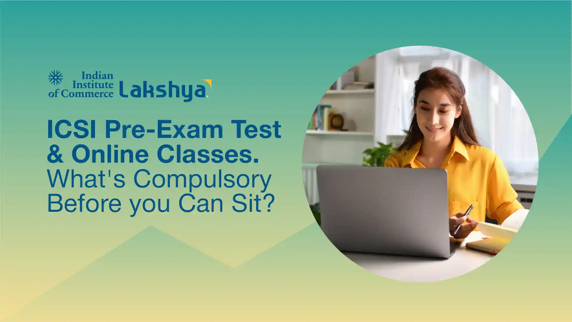 CS Executive student checking ICSI Pre Exam Test status on the ICSI e-learning portal before exam enrolment