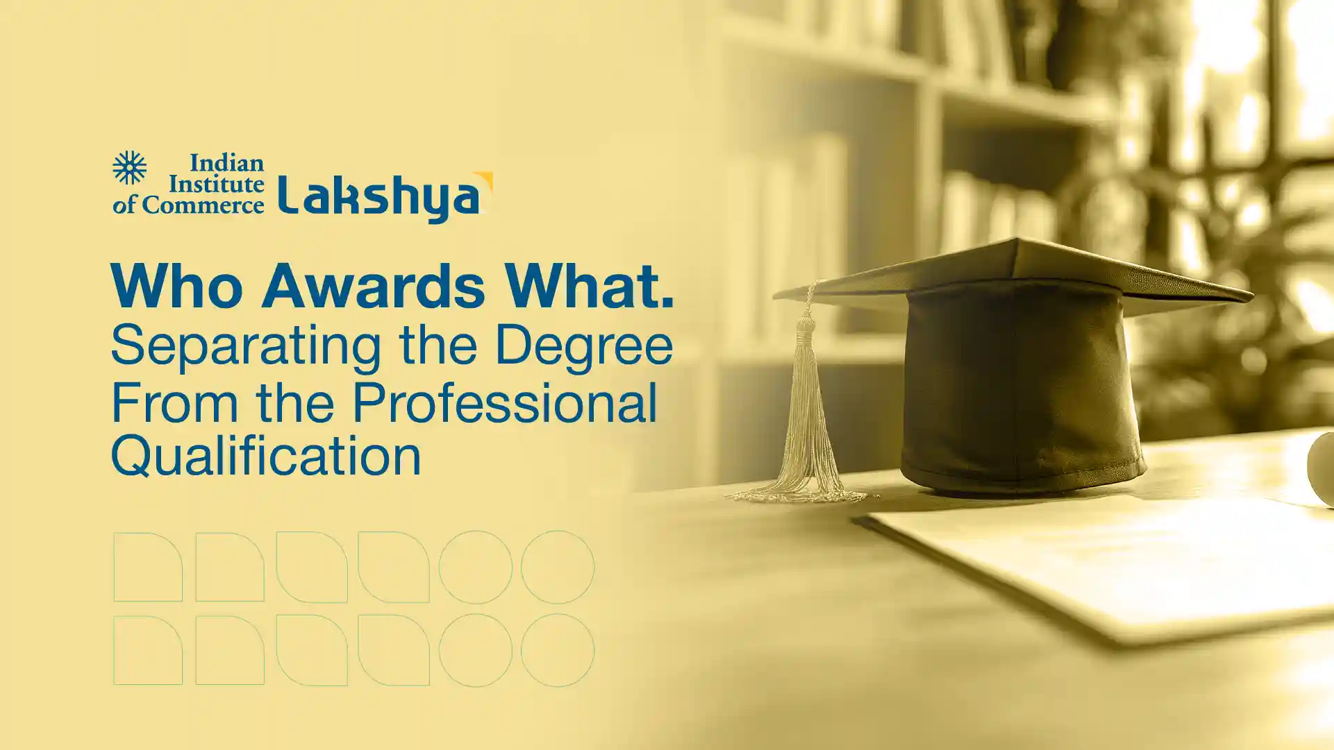 Student comparing a university degree with the ACCA professional qualification to see who awards each