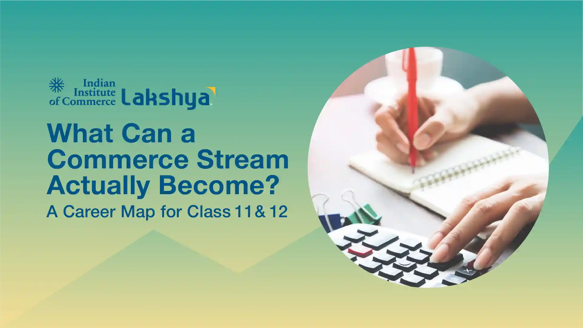 Career map of commerce career options for Class 11 and 12 students, showing CA, ACCA, CMA, banking and degree paths
